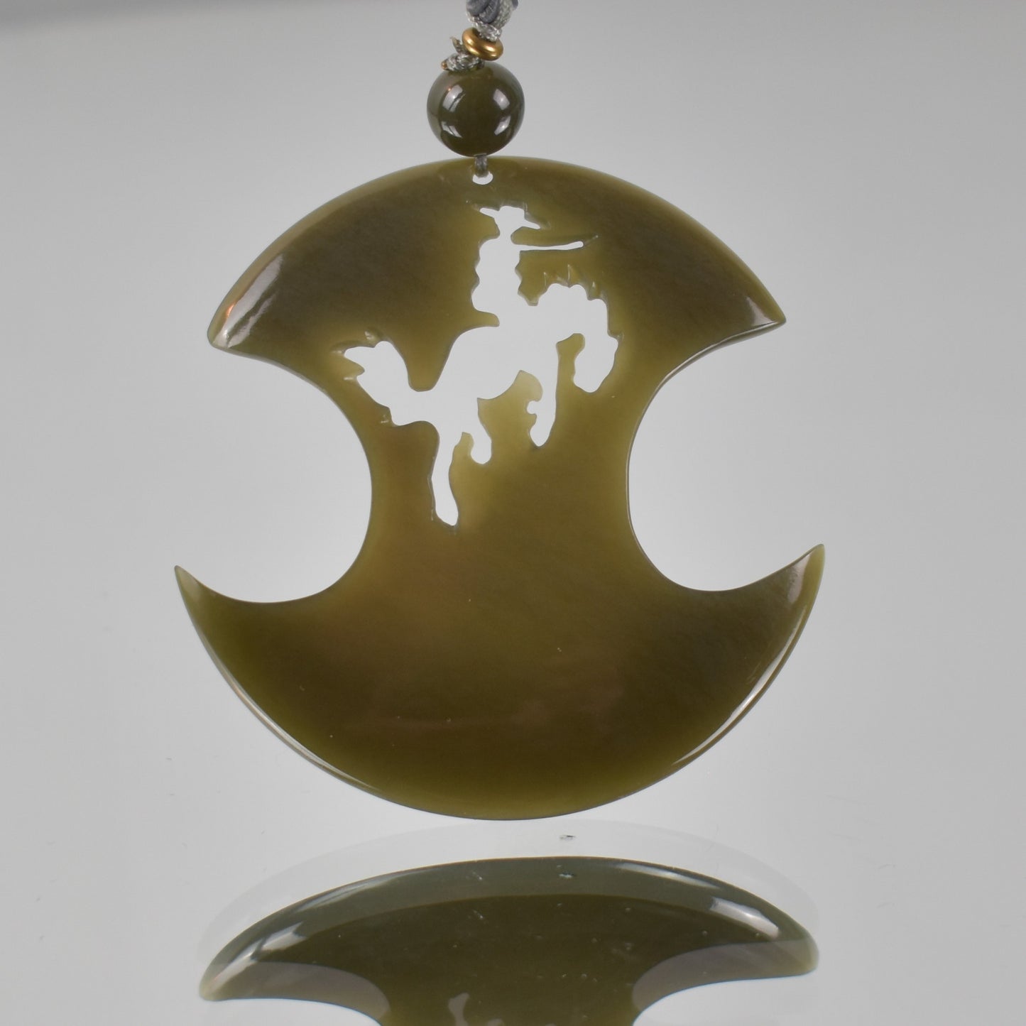 Sky Jade Rider Pendant 10003